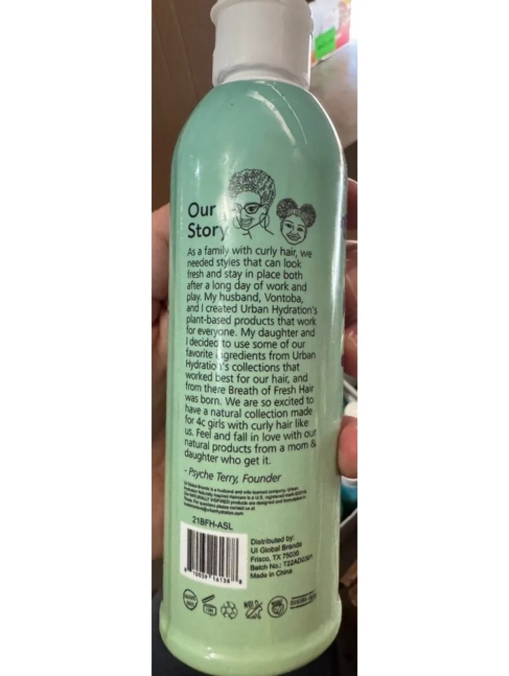 Breath of Fresh Hair Curl & Twist Styling Lotion with Argan, Almond, and Avocado